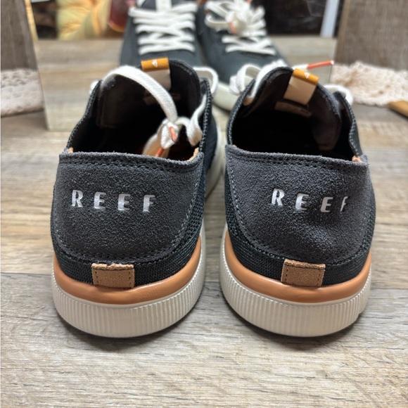Reef Neptune 3 Women US Sz9grey gray Knit Collapsible Heel Casual Sneakers EUC - Picture 6 of 9